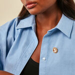 Broche Demetrios Or Jaune Cam&eacute;e - Autres bijoux Femme | Histoire d&rsquo;Or