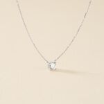 Collier Collection Aphrodite Or Blanc Diamant Synthetique - Colliers Femme | Histoire d&rsquo;Or