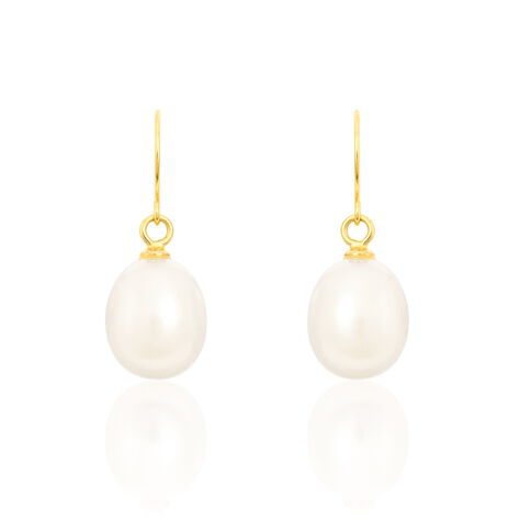 Boucles D'oreilles Pendantes Baroque Or Jaune Perle De Culture - Boucles d'oreilles pendantes Femme | Histoire d’Or