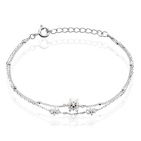 Bracelet Leila Argent Blanc Oxyde De Zirconium - Bracelets Femme | Histoire d’Or