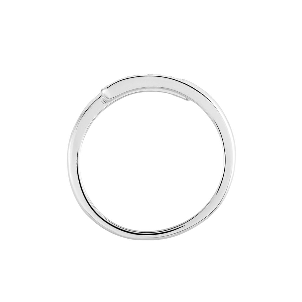 Bague Ajustable Mendel Argent Blanc Oxyde De Zirconium - Bagues avec pierre Femme | Histoire d’Or