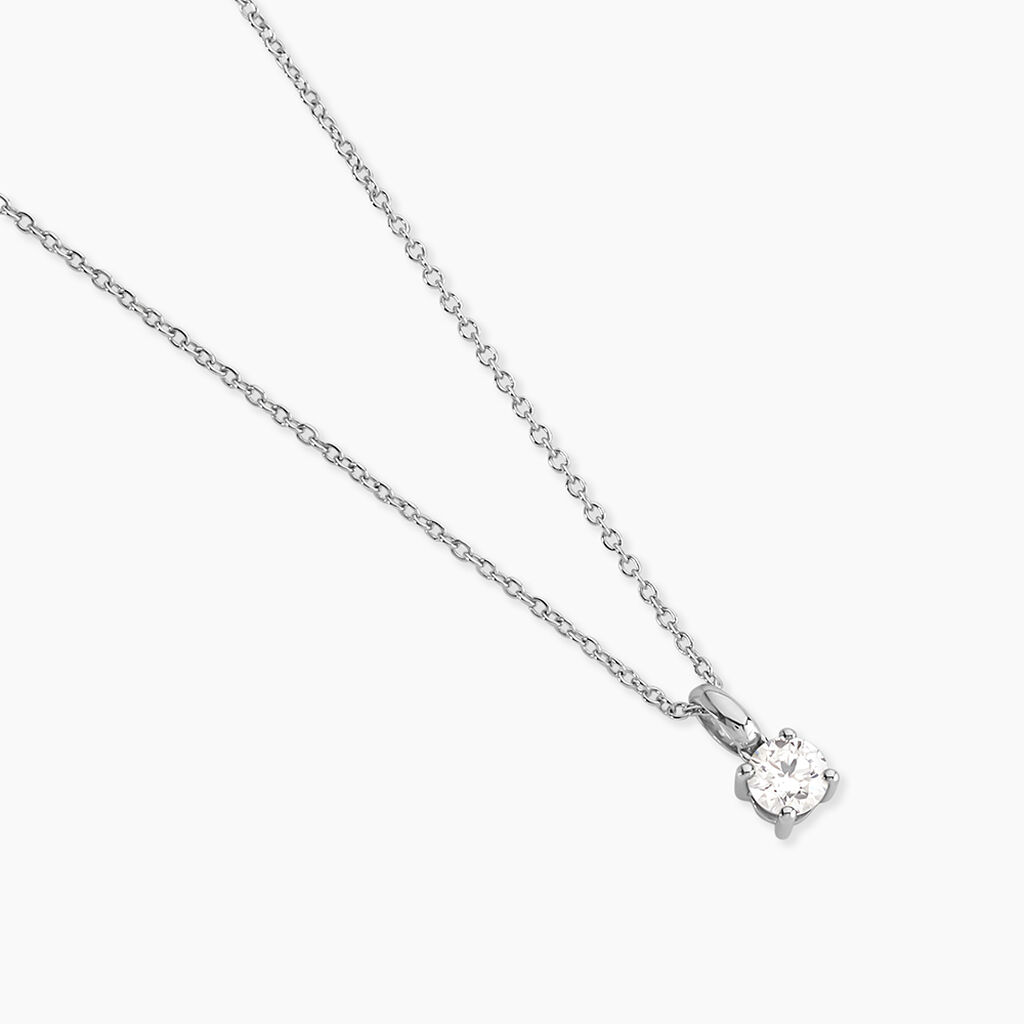 Pendentif Aphrodite Or Blanc Diamant - Pendentifs empierr&eacute;s Femme | Histoire d&rsquo;Or