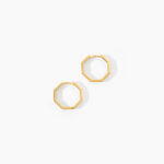 Cr&eacute;oles Caratacus Argent Dor&eacute; A L'Or 750/1000 - Boucles d'oreilles cr&eacute;oles Femme | Histoire d&rsquo;Or
