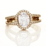 Bague Myriama Plaqu&eacute; Or Jaune Oxyde De Zirconium - Bagues solitaires Femme | Histoire d&rsquo;Or