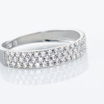 Alliance Lison Or Blanc Oxyde De Zirconium - Bagues avec pierre Femme | Histoire d&rsquo;Or