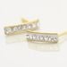 Boucles D'oreilles Puces Youssa Barrettes Or Jaune Strass - Clous d'oreilles Femme | Histoire d’Or