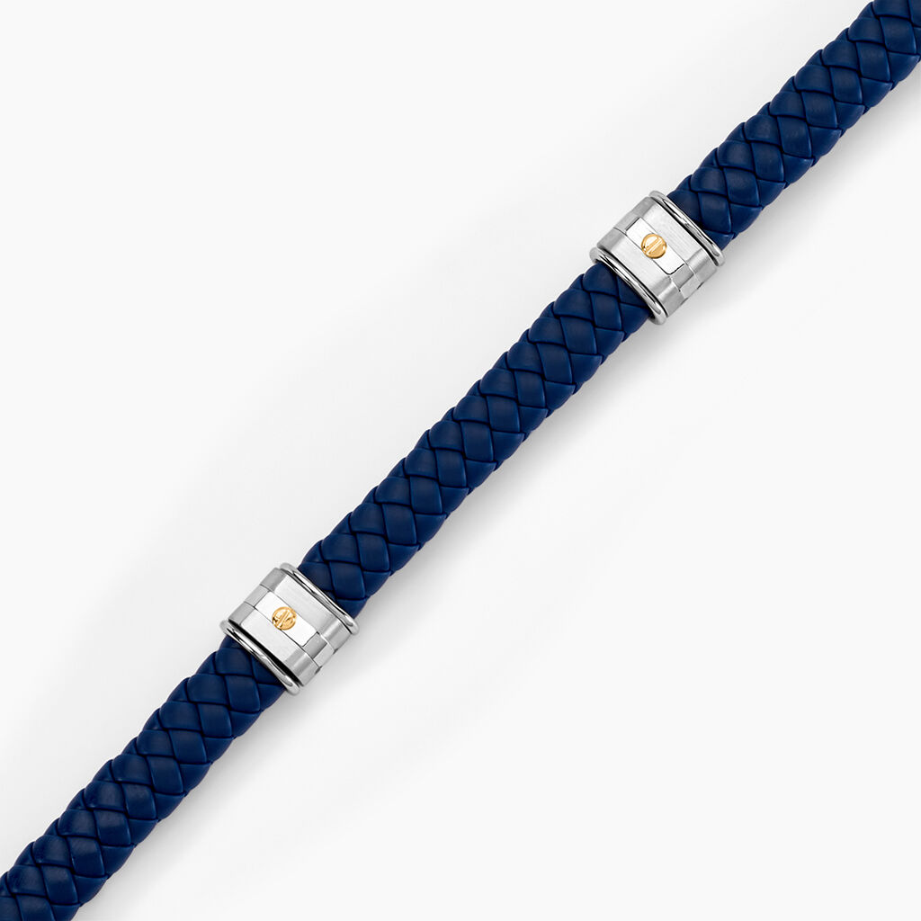 Bracelet Jourdan Selimata Acier Bicolore - Bijoux sans pierre Homme | Histoire d&rsquo;Or