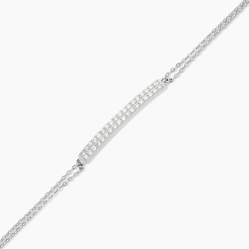 Bracelet Melineeargent Blanc Oxyde De Zirconium - Bracelets Femme | Histoire d&rsquo;Or