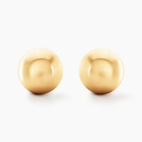 Boucles D'oreilles Puces Or Jaune Fidelia