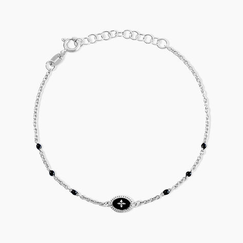 Bracelet Polka Argent Blanc - Bracelets Femme | Histoire d’Or