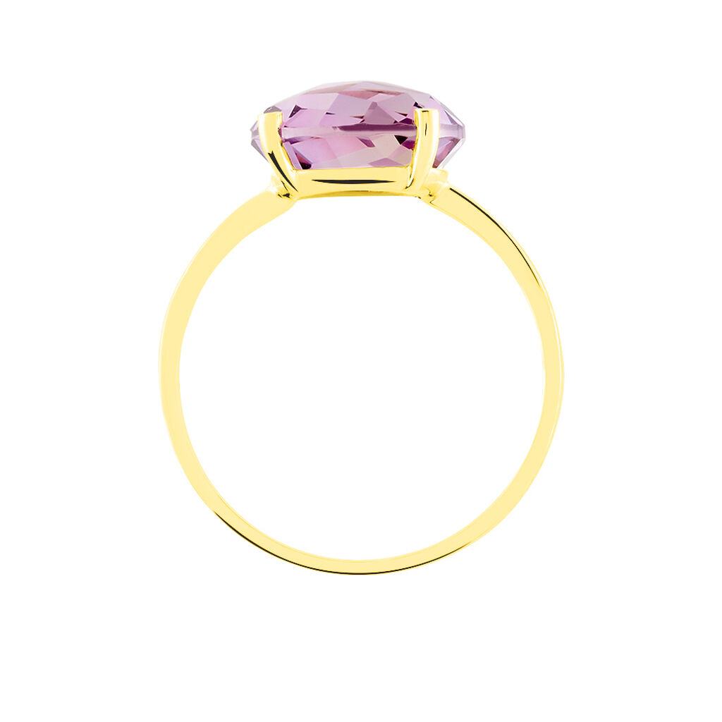 Bague Solitaire Armantia Or Jaune Amethyste - Bagues solitaires Femme | Histoire d’Or