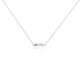 Collier Pantaleon Argent Blanc Opale - Colliers fantaisie Femme | Histoire d’Or