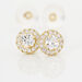Boucles D'oreilles Puces Edmee Or Jaune Oxyde De Zirconium - Clous d'oreilles Femme | Histoire d’Or