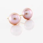 Boucles D'oreilles Puces Kesya Or Jaune Perle De Culture - Clous d'oreilles Femme | Histoire d&rsquo;Or