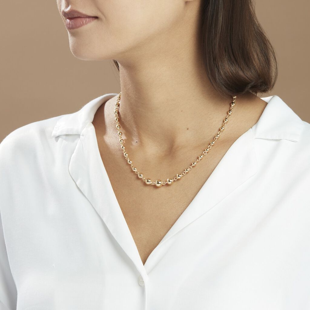 Collier Diona Diona Maille Boule Or Jaune - Chaines Femme | Histoire d’Or