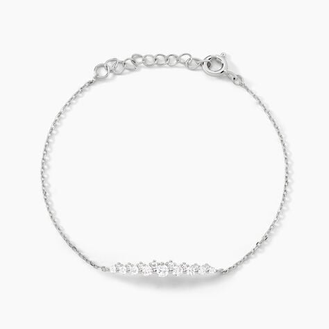 Bracelet Aliah Argent Blanc Oxyde De Zirconium - Bracelets Femme | Histoire d&rsquo;Or