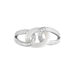 Bague Link Argent Blanc Céramique Et Oxyde De Zirconium - Bagues avec pierre Femme | Histoire d’Or