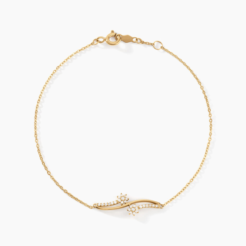 Bracelet Orion Or Jaune Oxyde De Zirconium - Bracelets Femme | Histoire d&rsquo;Or