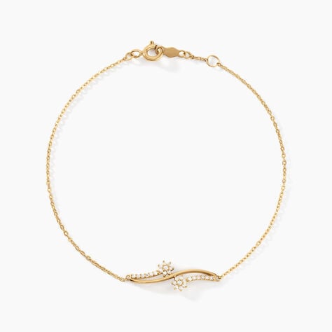 Bracelet Orion Or Jaune Oxyde De Zirconium - Bracelets Femme | Histoire d&rsquo;Or