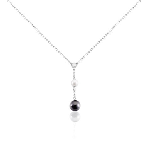 Collier Lucia Cera Argent Blanc Perle De Culture Et Céramique - Colliers fantaisie Femme | Histoire d’Or