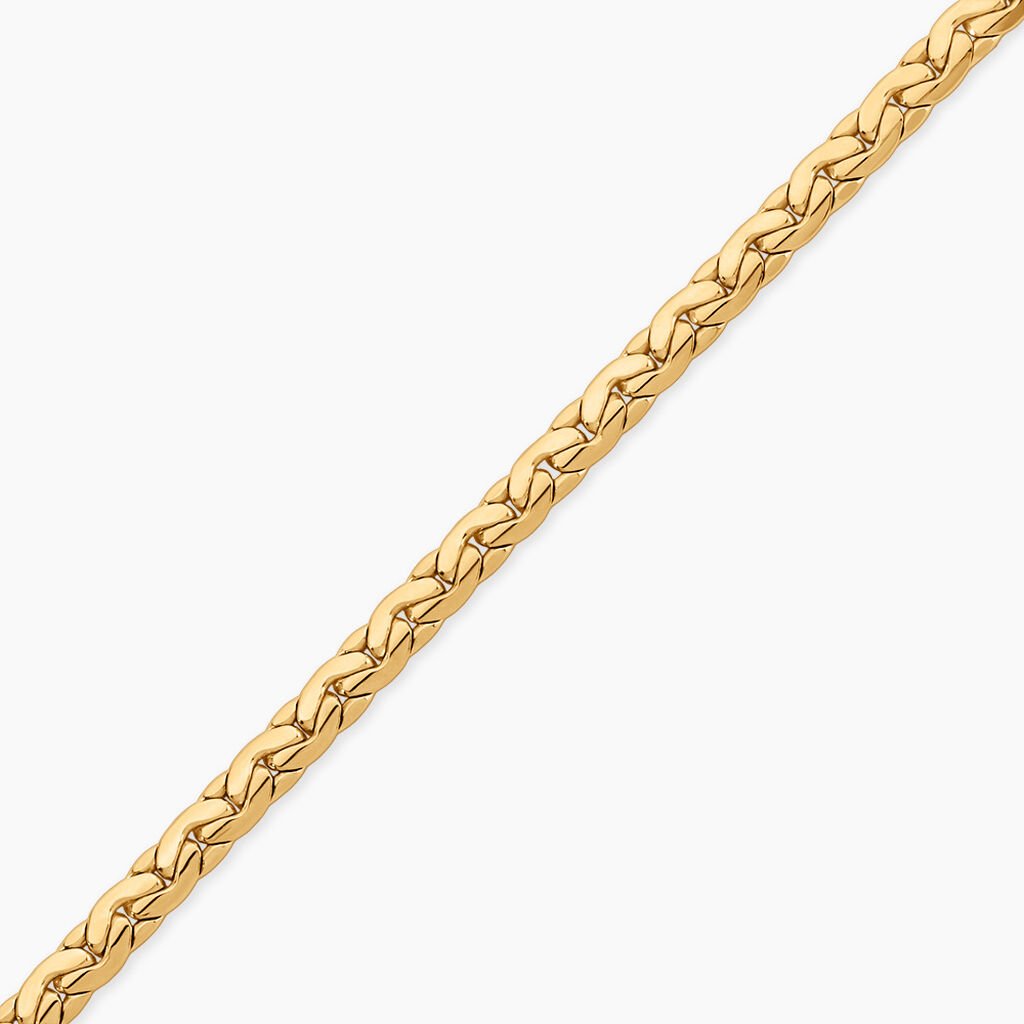 Bracelet Ivy Argent Dor&eacute; A L'Or 750/1000 - Bijoux sans pierre Femme | Histoire d&rsquo;Or