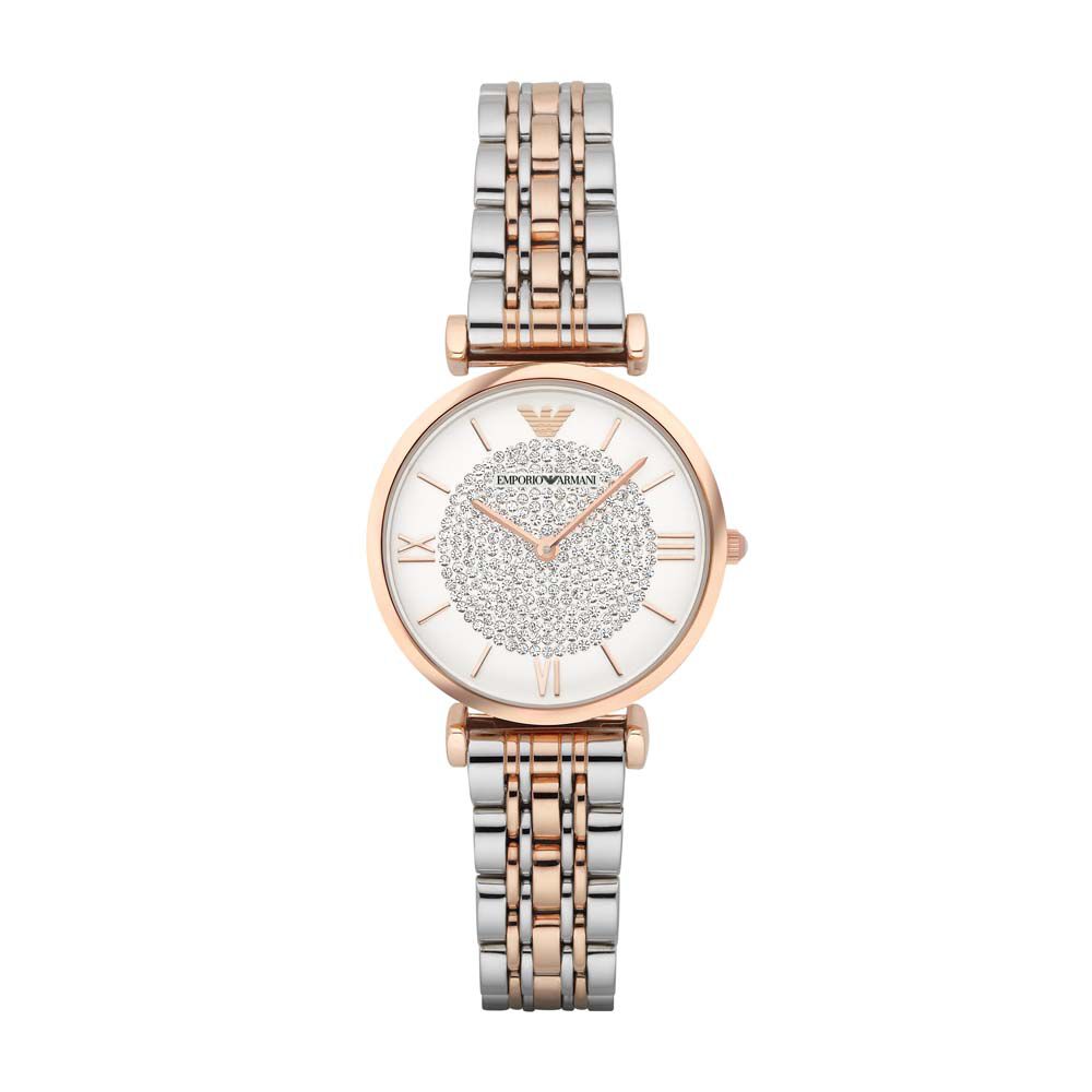 Montres Emporio Armani AR1926 Acier Boucle déployante simple Rose Ronde -  HIMFRQW6100 • Histoire d'Or