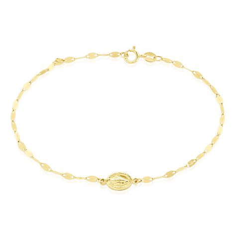 Bracelet Marianus Or Jaune - Pendentifs Baptême Famille | Histoire d’Or
