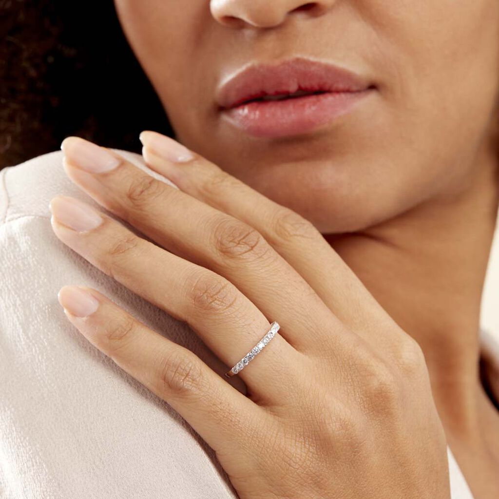 Alliance Julietta Or Blanc Oxyde De Zirconium - Alliances Femme | Histoire d’Or