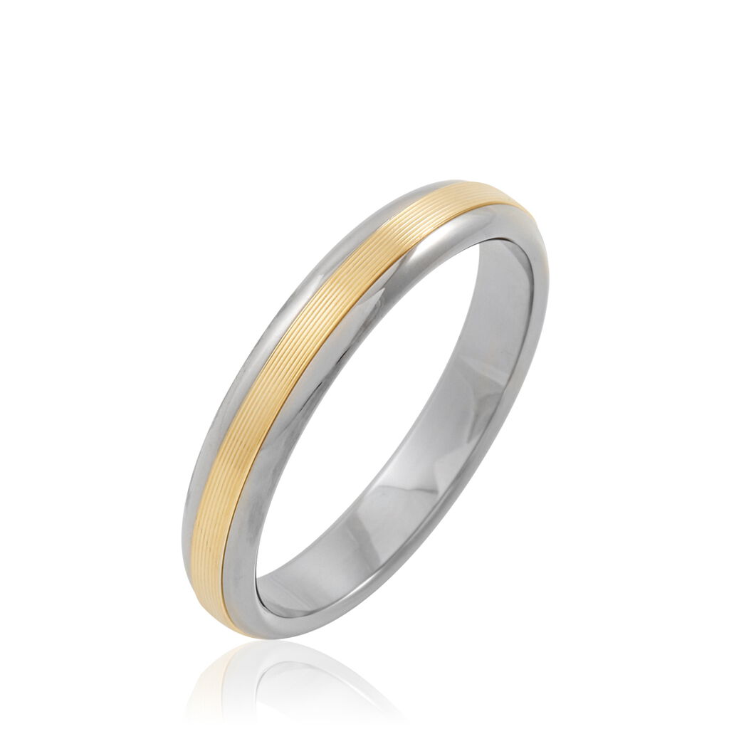 Alliance Len Demi Jonc Classique Or Bicolore - Alliances Unisex | Histoire d&rsquo;Or