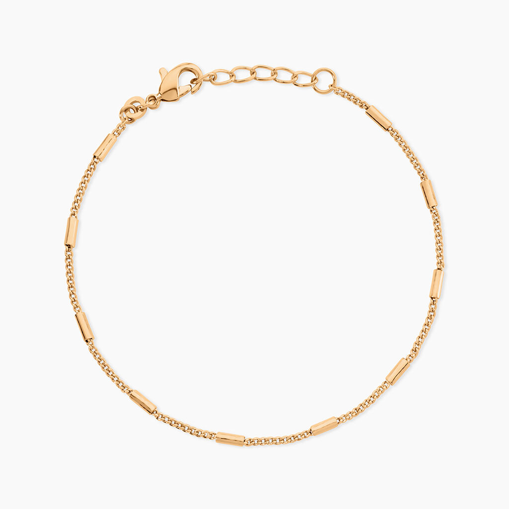 Bracelet Frans Plaqu&eacute; Or - Bracelets cha&icirc;ne Femme | Histoire d&rsquo;Or