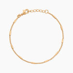 Bracelet Frans Plaqu&eacute; Or - Bracelets cha&icirc;ne Femme | Histoire d&rsquo;Or