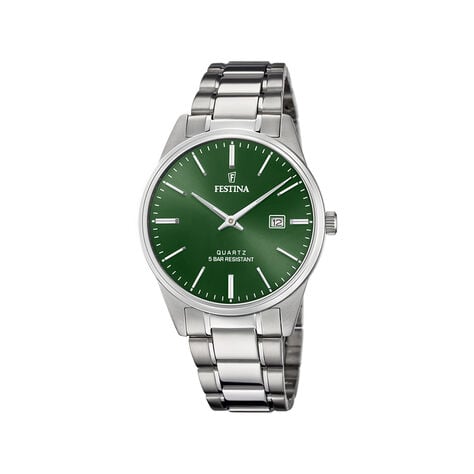 Montre Festina Classics 39 Vert - Montres Homme | Histoire d&rsquo;Or