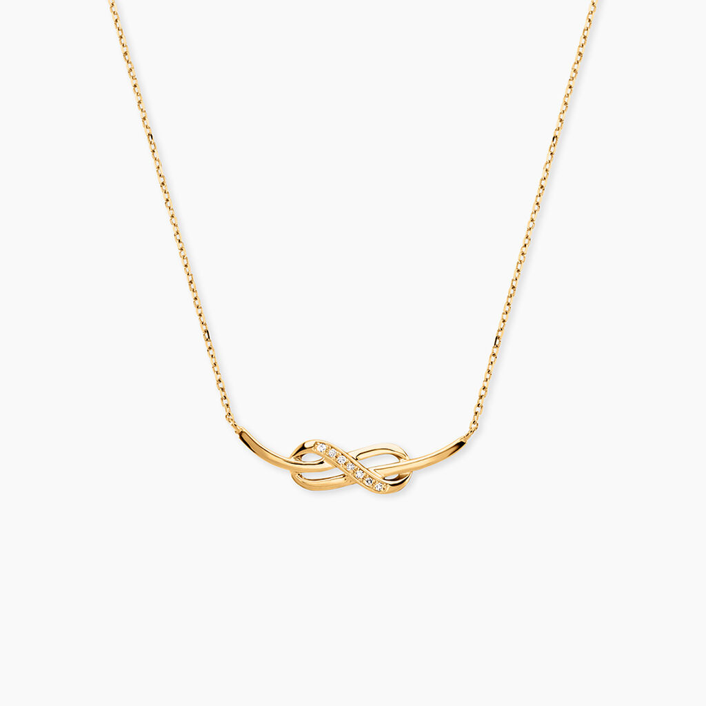 Collier Rabindra Or Jaune Diamant - Colliers Femme | Histoire d&rsquo;Or