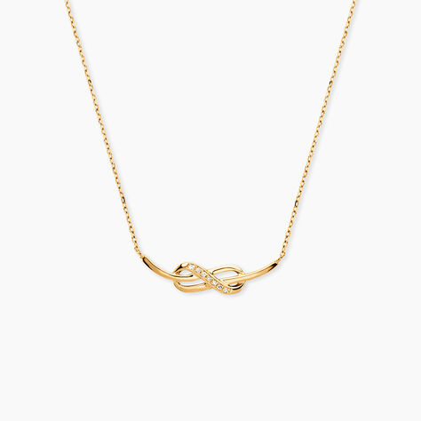 Collier Rabindra Or Jaune Diamant - Colliers Femme | Histoire d&rsquo;Or