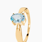 Bague Solitaire Arzula Or Jaune Topaze - Bagues solitaires Femme | Histoire d&rsquo;Or