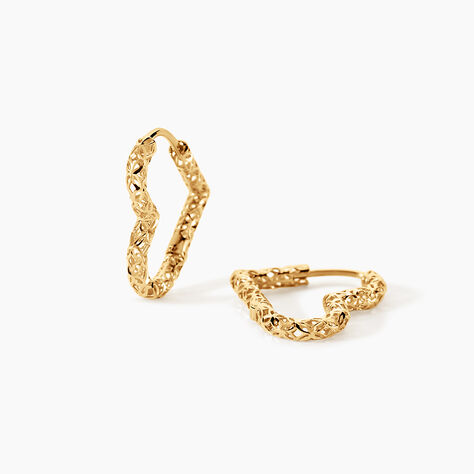 Cr&eacute;oles Roya Or Jaune - Boucles d'oreilles cr&eacute;oles Femme | Histoire d&rsquo;Or