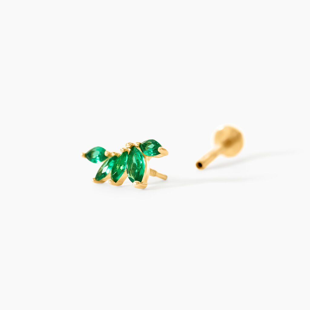 Piercing Lazer Or Jaune Oxyde De Zirconium - Piercings d'oreilles Femme | Histoire d&rsquo;Or