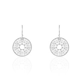 Boucles D'oreilles Pendantes Lauretta Argent Blanc - Boucles d'oreilles fantaisie Femme | Histoire d’Or