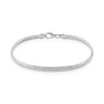 Bracelet Izel Maille Anglaise Or Blanc - Bracelets cha&icirc;ne Femme | Histoire d&rsquo;Or