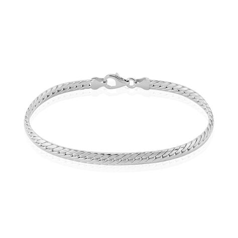 Bracelet Izel Maille Anglaise Or Blanc - Bracelets cha&icirc;ne Femme | Histoire d&rsquo;Or