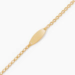 Bracelet Identit&eacute; Marcel Or Jaune - Bracelets Communion Enfant | Histoire d&rsquo;Or