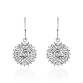 Boucles D'oreilles Pendantes Nyoko Argent Blanc Labradorite - Boucles d'oreilles fantaisie Femme | Histoire d’Or