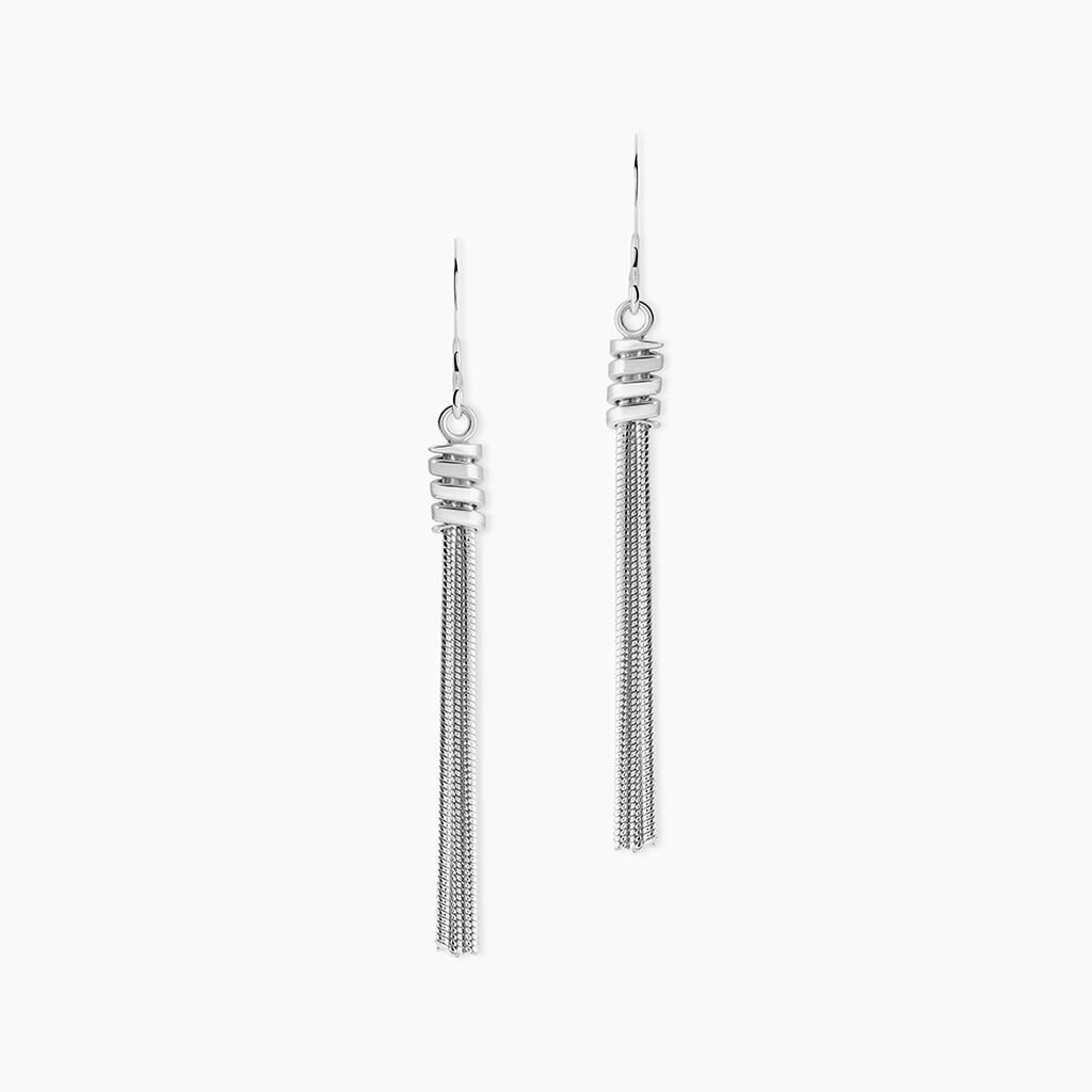 Boucles D'oreilles Pendantes Amaryllis Argent Blanc - Boucles d'oreilles fantaisie Femme | Histoire d’Or