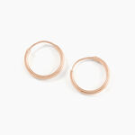 Cr&eacute;oles Argent Rose Olympia - Boucles d'oreilles cr&eacute;oles Femme | Histoire d&rsquo;Or