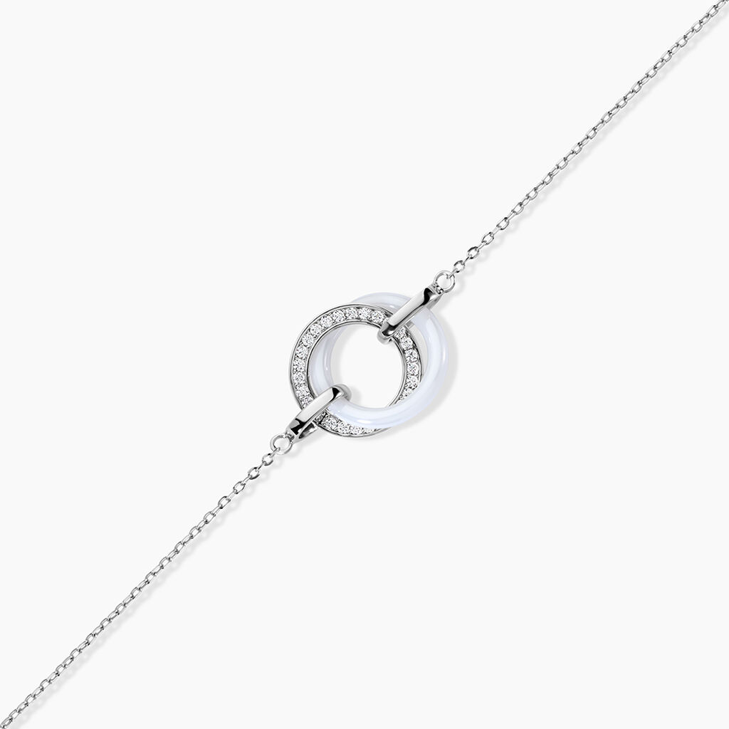 Bracelet Grizzel Argent Blanc Oxyde De Zirconium - Bracelets Femme | Histoire d&rsquo;Or