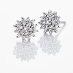 Boucles D'oreilles Puces Platine Alden Diamants - Clous d'oreilles Femme | Histoire d&rsquo;Or