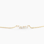 Collier Gemariah Or Jaune Diamant Synth&eacute;tique - Colliers Femme | Histoire d&rsquo;Or