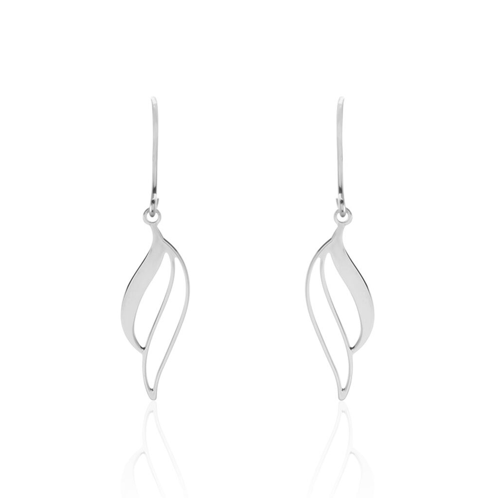 Boucles D'oreilles Pendantes Argent Blanc Prudent - Boucles d'oreilles fantaisie Femme | Histoire d’Or