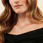 Collier Glow Up Argent Blanc Oxyde De Zirconium - Colliers Femme | Histoire d&rsquo;Or