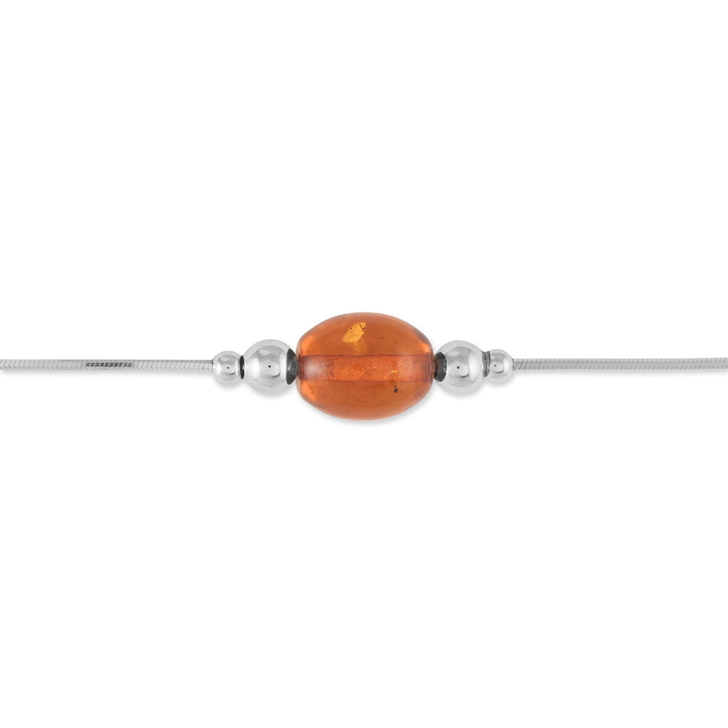 Bracelet Argent Blanc Safaa Ambre - Bracelets Femme | Histoire d’Or
